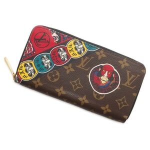 Louis Vuitton Monogram Zippy Wallet Kabuki Motif Daruma Long
